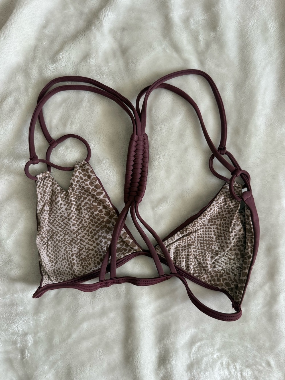 ACACIA Thailand Top in Merlot Size Medium - Picture 4 of 7